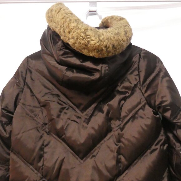 GAP | large (10) | Brown Quilted Hooded Puffer Coat | Removeable Hoodie | GUC - Picture 11 of 15